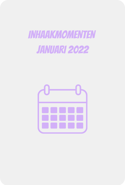 Inhaakmomenten januari 2022